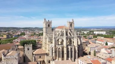 Saint Just ve Saint Pasteur Katedrali 'nin Narbonne manzarası