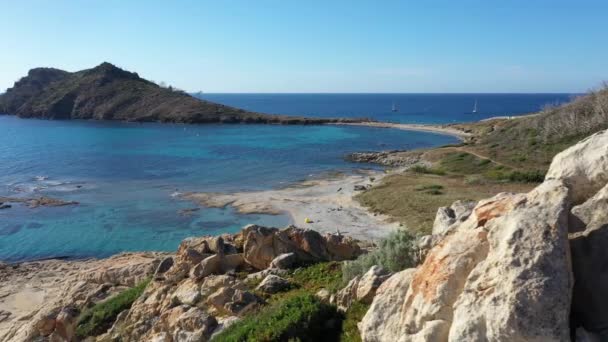 Vista Aérea Cap Camarat Escalet Localizado Península Saint Tropez Sul — Vídeo de Stock