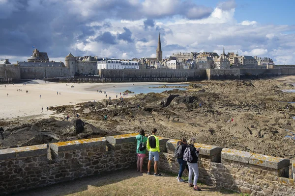 Panoramisch Uitzicht Saint Malo Vanaf Fort Nationaal — Stockfoto