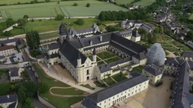 Fontevraud Manastırı, Anjou, Fontevraud l 'Abbaye, Maine-et-Loire Bölümü, Loire Vadisi, Unesco Dünya Mirası Sitesi, Fransa,