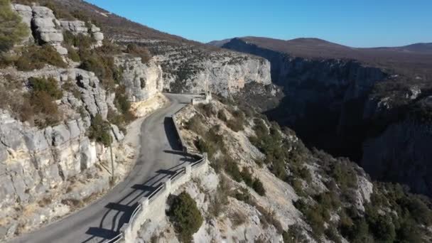 Aerial View Gorges Verdon France — Stock Video