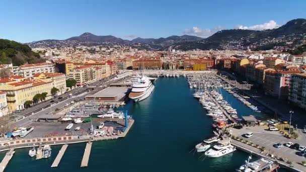 Vue Aérienne Port Nice — Video