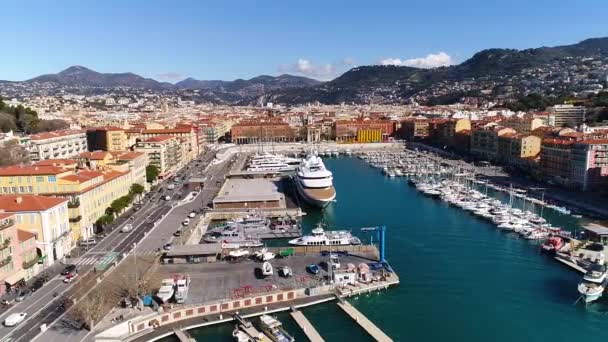 Vue Aérienne Port Nice — Video