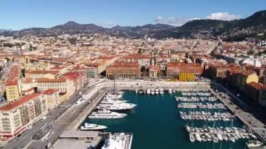 Nice Limanı 'nın hava manzarası