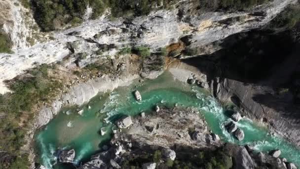 Fransa Nın Verdon Boğazı Nın Havadan Görünüşü — Stok video