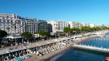 Cannes, Croisette üzerinde hava manzarası