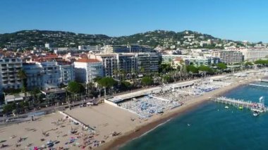 Cannes, Croisette üzerinde hava manzarası