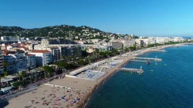 Cannes, Croisette üzerinde hava manzarası