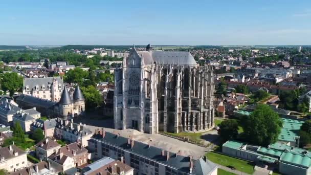 Frankrike Oise Beauvais Den Århundradet Saint Pierre Katedralen Har Den — Stockvideo