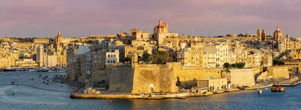 Drie Steden Cospicua Senglea Vitoriosa Malta Middellandse Zee Europa — Stockfoto