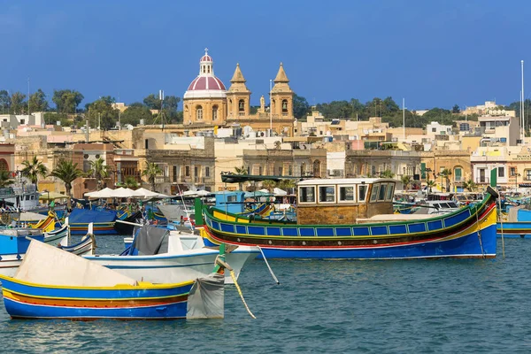 Fischerdorf Marsaxlokk Malta — Stockfoto