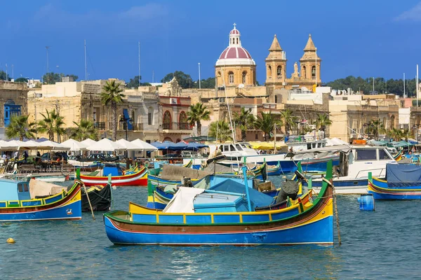 Fischerdorf Marsaxlokk Malta — Stockfoto