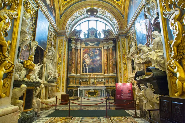 Interior John Cathedral Valletta Malta Europe — Stock Photo, Image