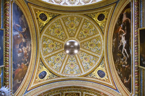 Interieur Van John Cathedral Valletta Malta Europa — Stockfoto
