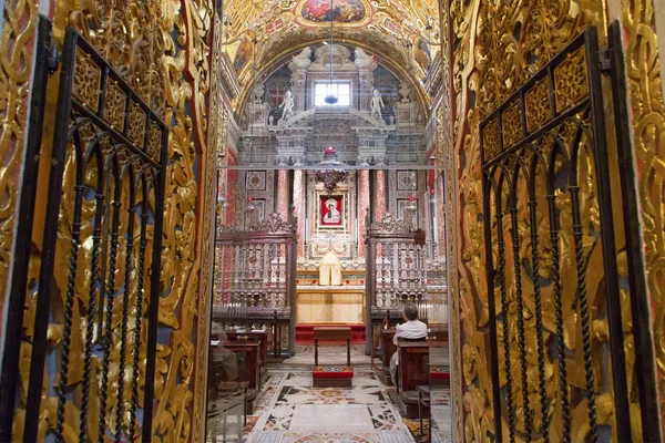 Wnętrze Katedry Jana Valletta Malta Europa — Zdjęcie stockowe