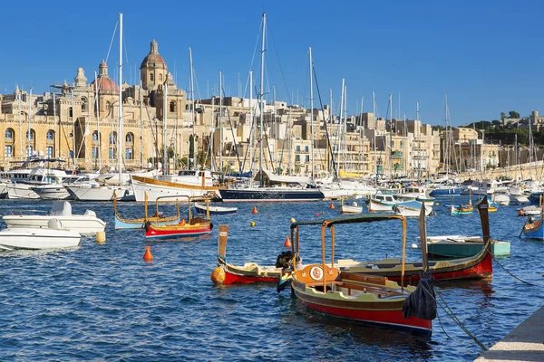 Malta Pohled Přístav Vittoriosa — Stock fotografie