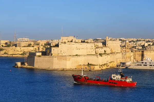 Malta Senglea Blick Von Der Valletta — Stockfoto