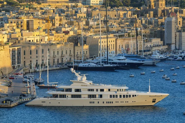 Malta Vittoriosa Vista Valletta — Fotografia de Stock