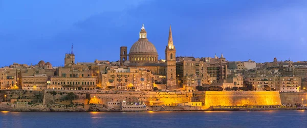 Malta, Valletta at Dusk — Stock fotografie