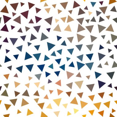 Beyaz bir arka plan üzerinde renkli üçgenler ile harika seamless modeli