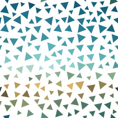 Beyaz bir arka plan üzerinde renkli üçgenler ile harika seamless modeli