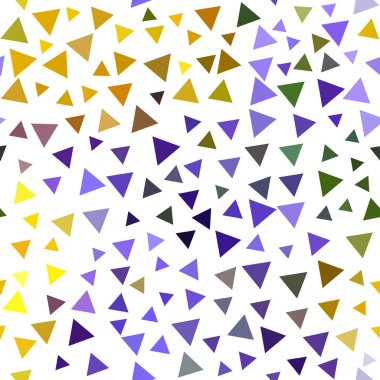 Beyaz bir arka plan üzerinde renkli üçgenler ile harika seamless modeli