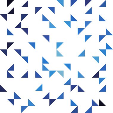 Beyaz bir arka plan üzerinde renkli üçgenler ile harika seamless modeli