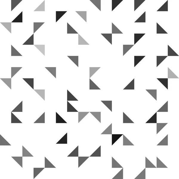 Impressionnant motif sans couture avec des triangles colorés sur un fond blanc — Image vectorielle