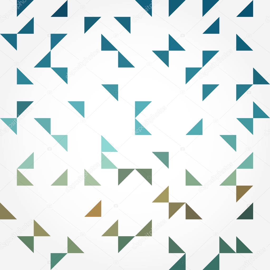 Awesome seamless pattern with colorful triangles on a white background