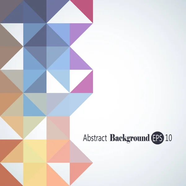Awesome geometrisk bakgrund med färgglada trianglar — Stock vektor