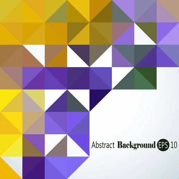 Fondo abstracto con triángulos y cuadrados coloridos — Vector de stock
