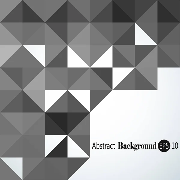 カラフルな三角形と正方形の抽象的な背景 — ストックベクタ