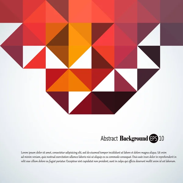 Abstracte achtergrond met kleurrijke driehoeken en vierkanten — Stockvector