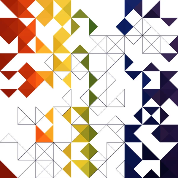 Kleurrijke abstracte geometrische achtergrond — Stockvector