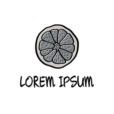 Doodle arpacık narenciye simgesini