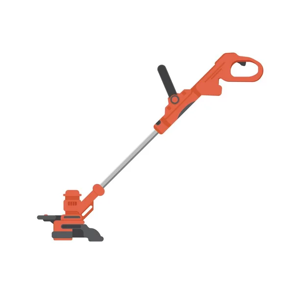 Straight shaft string trimmer . — Stock vektor