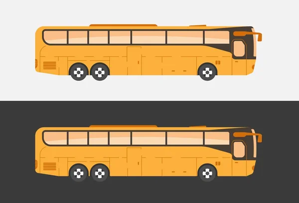 Autocar touristique illustration de bus . — Image vectorielle