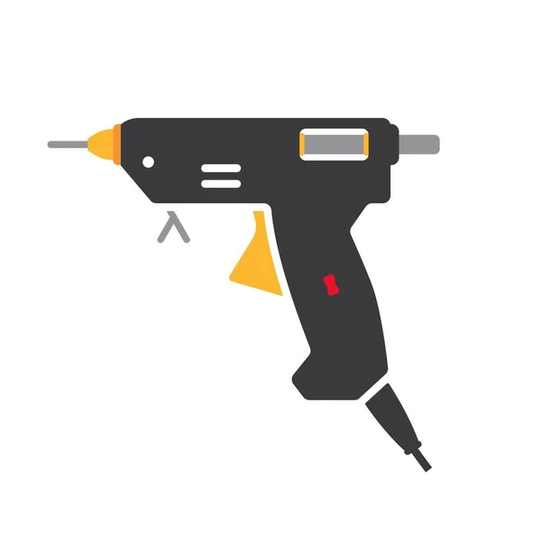 Hot Glue Gun Loaded Glue Stick Vector Illustration — Stock Vector