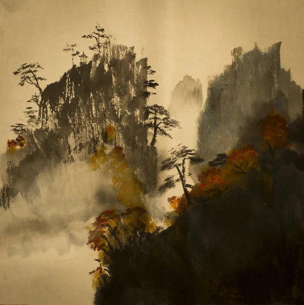 Осень в горах Китая — стоковое фото