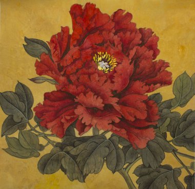 Parlak kırmızı Şakayık