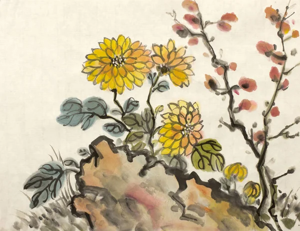 buket sarı krizantem