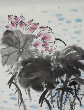 parlak lotus çiçeği