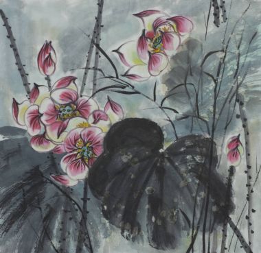 çizim çiçek açması Lotus