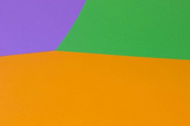 Parlak turuncu yeşil menekşe renkli