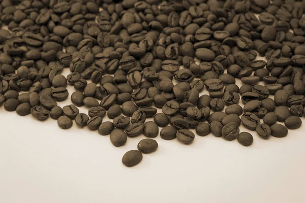 koyu kavrulmuş kahve çekirdekleri, arka plan olarak kullanılabilir