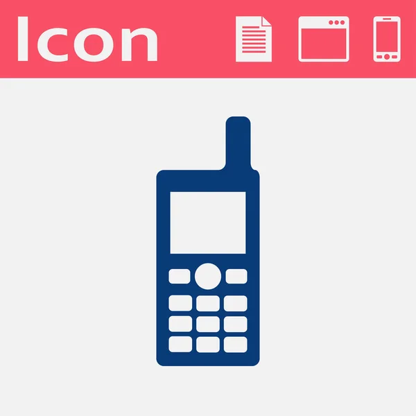 Icono del teléfono celular — Vector de stock