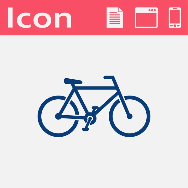 Icono plano de la bicicleta — Archivo Imágenes Vectoriales