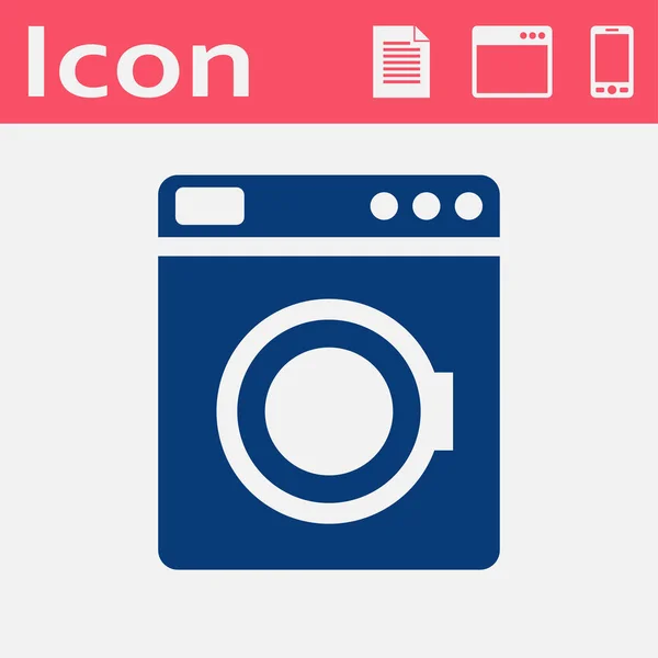 Ikonen för tvättmaskin — Stock vektor
