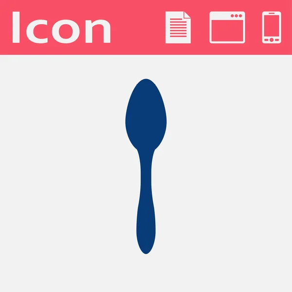 Kitchen icon of spoon — Stock Vector