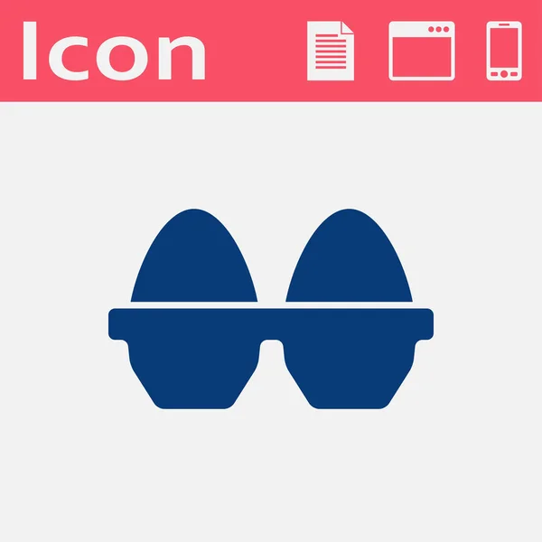 Icono de la cocina de huevos — Vector de stock